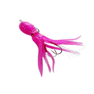 22g Pehmed helendavad vajuvad kaheksajalgade seelikud peibutised silikoonist tuunikala trolling seelikuga kalmaari jigging merepüügi sööt 3D Glow Eye tööriist