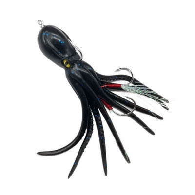 22g Pehmed helendavad vajuvad kaheksajalgade seelikud peibutised silikoonist tuunikala trolling seelikuga kalmaari jigging merepüügi sööt 3D Glow Eye tööriist