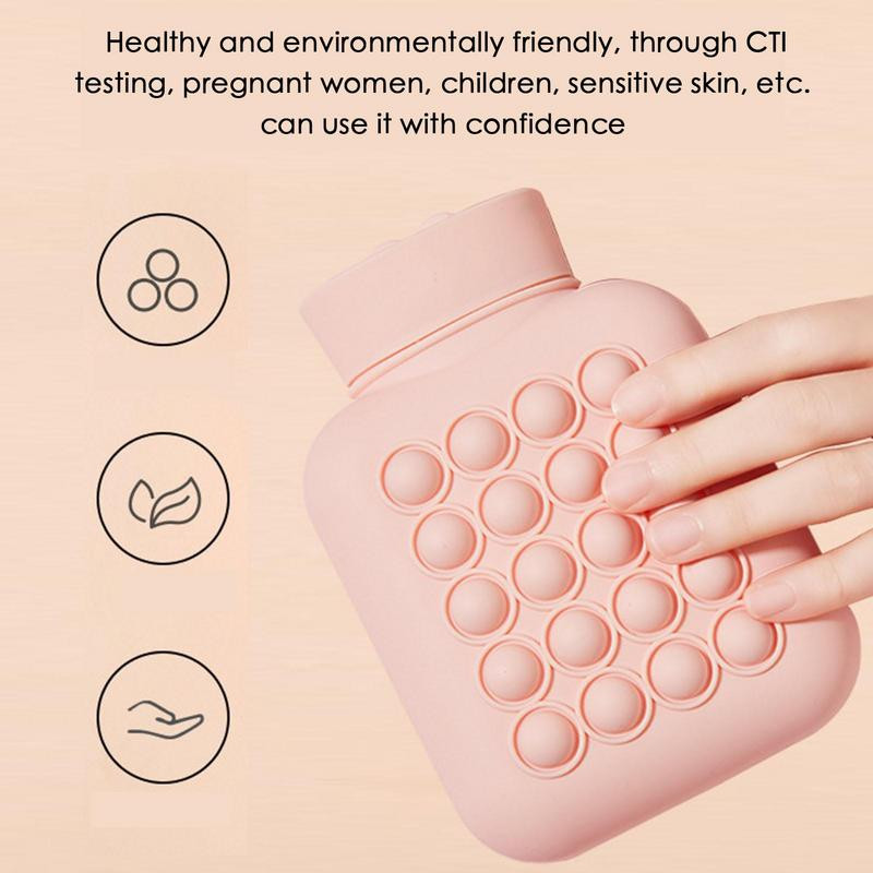 Kuum ja külm kompress Kuuma vee pudelikott Väike pehme silikoonist termokott Mikrolaineahjus soojendus reisisooja vee kott lastele