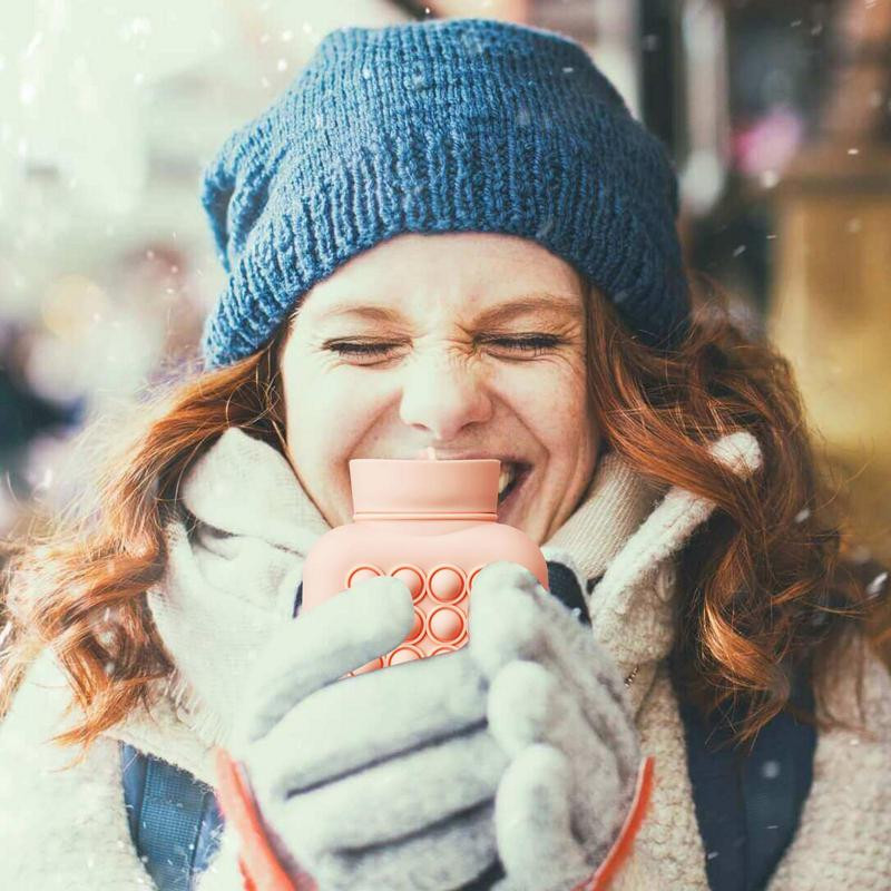 Kuum ja külm kompress Kuuma vee pudelikott Väike pehme silikoonist termokott Mikrolaineahjus soojendus reisisooja vee kott lastele