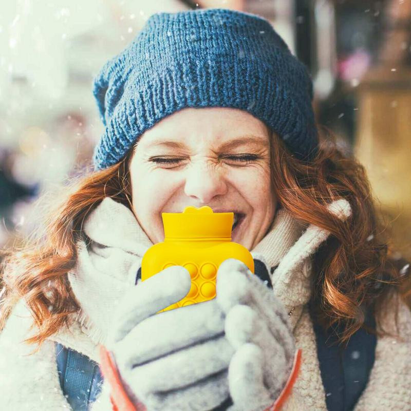 Kuum ja külm kompress Kuuma vee pudelikott Väike pehme silikoonist termokott Mikrolaineahjus soojendus reisisooja vee kott lastele