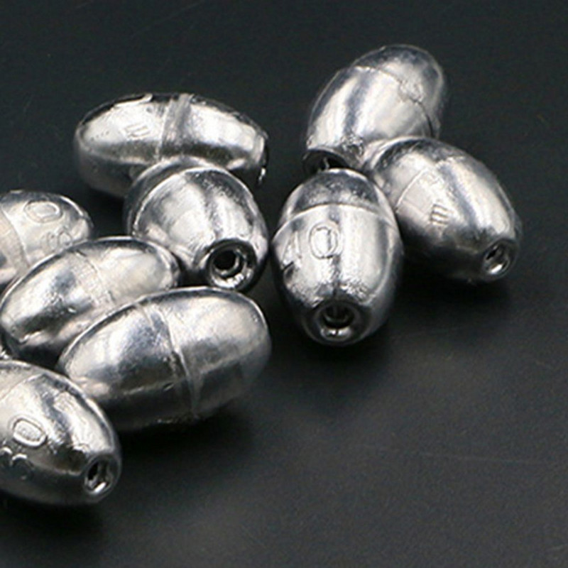 50 DB gyorsan süllyedő, ovális alakú, súlyú osztott horgászcsali horgászfelszerelés ólomsüllyesztő horgászgyöngyök