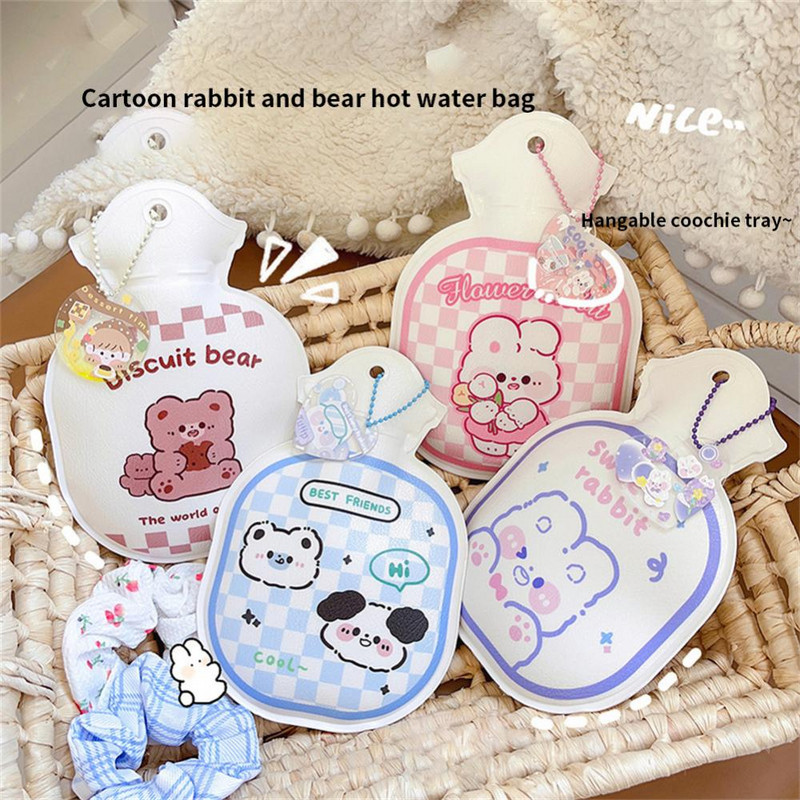 3D stereofoninis šilto vandens maišelis apie 72,3 g subtilus animacinis dizainas Nesandarus sandariklis Minkštas pliušinis mini karšto vandens maišelis rankų šildytuvas