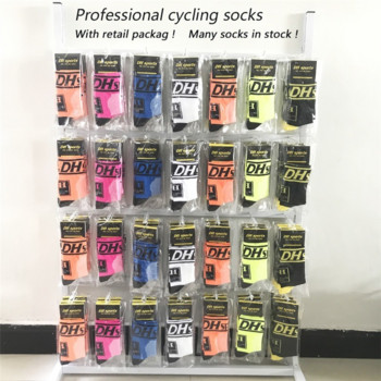 Спортни нови чорапи за колоездене Най-високо качество Професионална марка Спортни чорапи Дишащ чорап за велосипед Състезания на открито Голям размер Мъже Жени