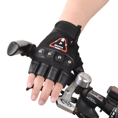 Vyriškos, neslystančios, kvėpuojančios, kvėpuojančios pirštinės be pirštų, atsparios dėvėjimuisi jodinėjimo pirštinės, vyriškos laipiojimo lauko sportinės dviračių pirštinės