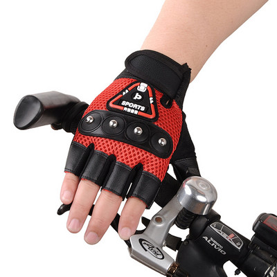 Vyriškos, neslystančios, kvėpuojančios, kvėpuojančios pirštinės be pirštų, atsparios dėvėjimuisi jodinėjimo pirštinės, vyriškos laipiojimo lauko sportinės dviračių pirštinės