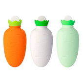 330 ml vee sissepritsega silikoonist kuumaveepudel paks kuumaveepudel käte jalgade soojendaja valge