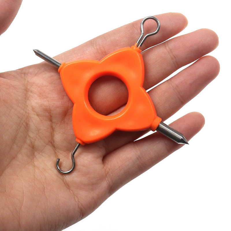 Horgászzsinór csomózó szerszám pontyszerszámhoz 4 az 1-ben lehúzó zsinór eszköz Többcélú hordozható csomózó horgásztartozékok