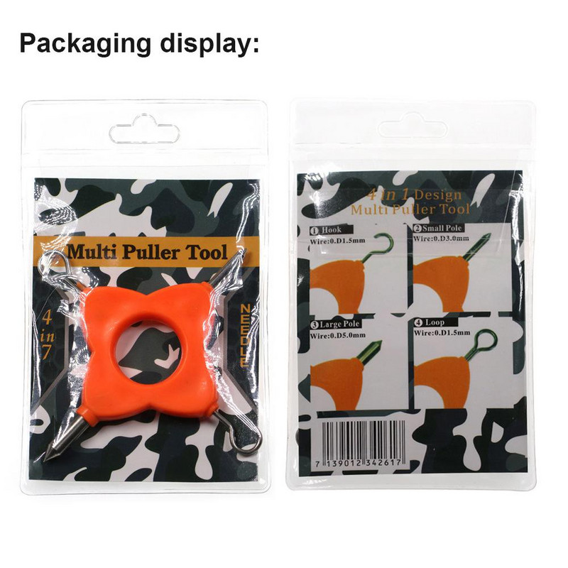 Horgászzsinór csomózó szerszám pontyszerszámhoz 4 az 1-ben lehúzó zsinór eszköz Többcélú hordozható csomózó horgásztartozékok