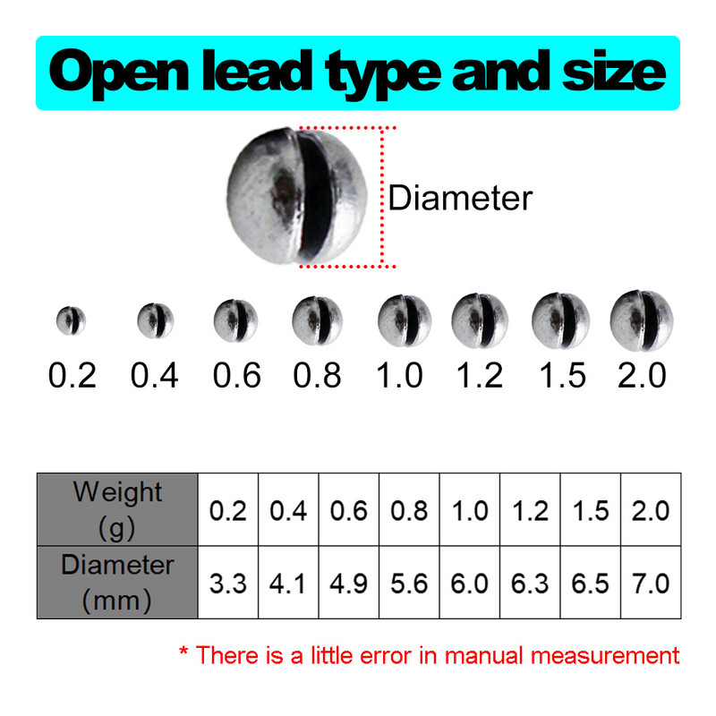 10/20/50 de bucăți de înaltă calitate, de înaltă calitate, șuruburi de linie de greutate suplimentară, plumb de pescuit, conector pentru cârlig, deschidere pentru gură