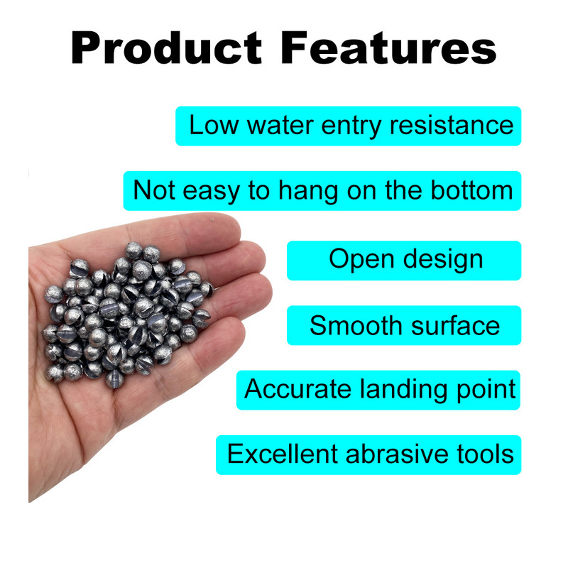 10/20/50 de bucăți de înaltă calitate, de înaltă calitate, șuruburi de linie de greutate suplimentară, plumb de pescuit, conector pentru cârlig, deschidere pentru gură
