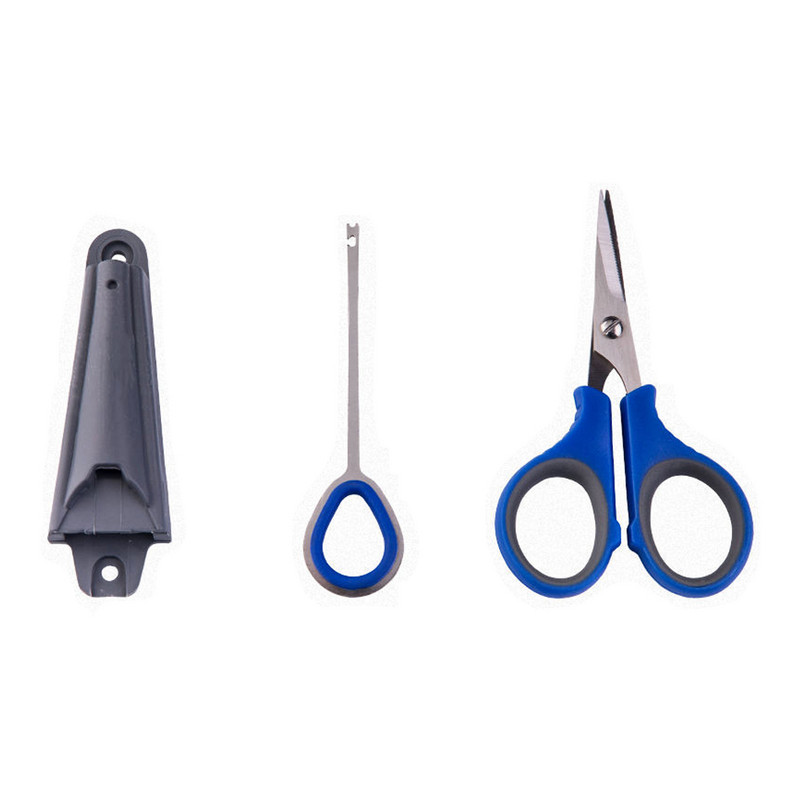 Accesorii de pescuit Foarfece de pescuit Cutie de pescuit Cutter pentru fir de pescuit Foarfece de plumb Decuplare triplă din oțel inoxidabil