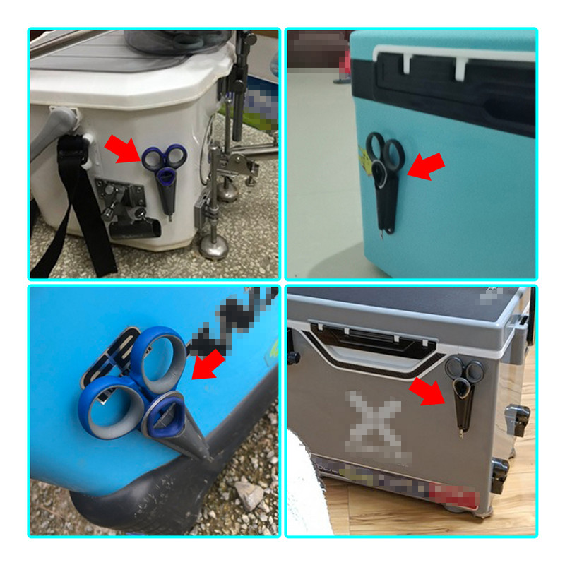 Accesorii de pescuit Foarfece de pescuit Cutie de pescuit Cutter pentru fir de pescuit Foarfece de plumb Decuplare triplă din oțel inoxidabil