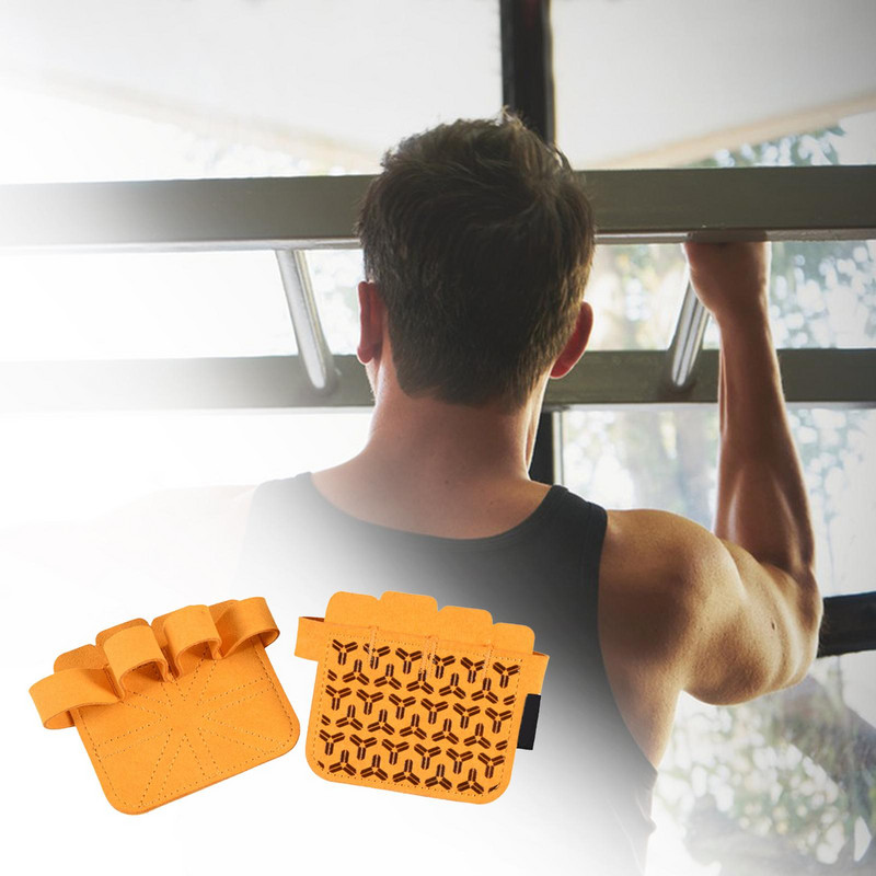 Praktiškos svorio kėlimo rankų apsaugos pirštinės, neslystančios sporto salėje