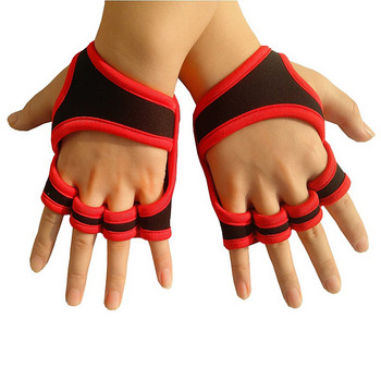 Ανδρικά Γυναικεία Γάντια γυμναστικής Μαλακά τέσσερα δάχτυλα αποτρέπουν τους κάλους Αντιολισθητική σιλικόνη Body Building Αθλητικά άρση βαρών Άσκηση γυμναστικής