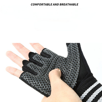 Ръкавици за вдигане на тежести с опора за китката за тежки упражнения Фитнес Тренировки във фитнес зала Фитнес тренировъчни ръкавици