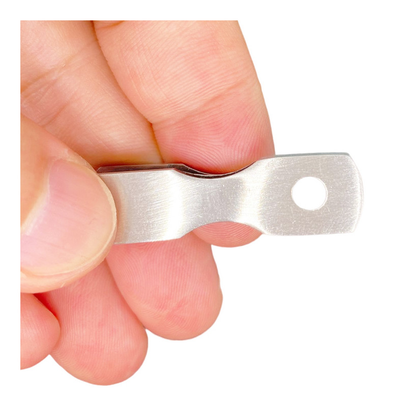 Jauko kilpos atidarytuvas Muselinės žvejybos masalas netikros žuvies Mino blizgučiais su atvira burna dvigubu žiedu, mažu žiedu