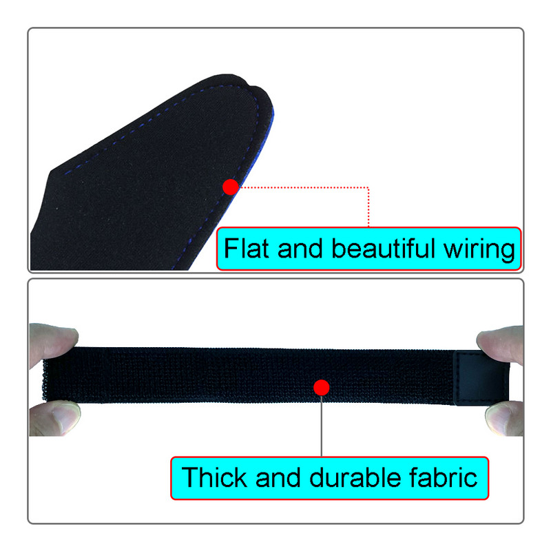 Meškerės kaklaraištis Elastinis antgalio dangtelio dirželis Daugkartinis lauko sportinis tvirtinimo elementas, tvarsliava, rankovės, pirštinės, santvara.