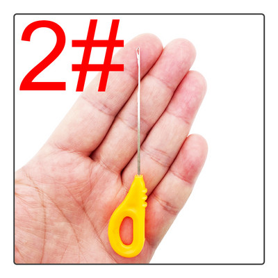 1 vnt Karpių žvejybos įrankiai Nėrimo kabliukas Stringer jauko adatos Pop-up Boilies Sujungimo smeigtukai Adata karpių žvejybos reikmenims