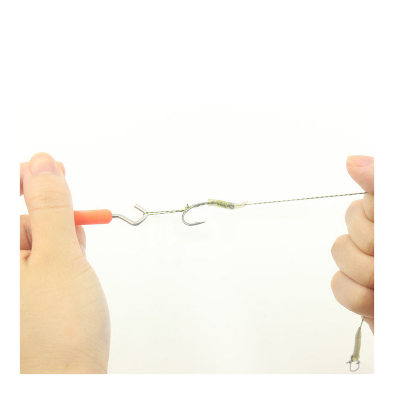 Roostevabast terasest püügisõlme tõmbaja karpkala platvormi valmistamise tööriist konksu sõlme tööriist karpkalavarustuse püügitarvikute terminal