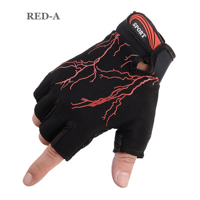 Γάντια γυμναστικής Unisex Γάντια γυμναστικής άρσης βαρών Halfinger Crossfit προπόνηση Bodybuilding Ποδηλασία Ποδηλασία Ποδήλατο ποδήλατο για υπαίθρια αθλητικά γάντια