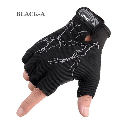 Γάντια γυμναστικής Unisex Γάντια γυμναστικής άρσης βαρών Halfinger Crossfit προπόνηση Bodybuilding Ποδηλασία Ποδηλασία Ποδήλατο ποδήλατο για υπαίθρια αθλητικά γάντια