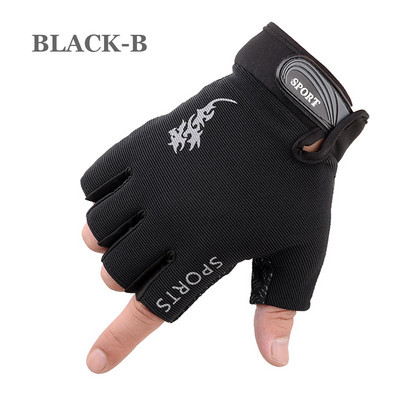 Γάντια γυμναστικής Unisex Γάντια γυμναστικής άρσης βαρών Halfinger Crossfit προπόνηση Bodybuilding Ποδηλασία Ποδηλασία Ποδήλατο ποδήλατο για υπαίθρια αθλητικά γάντια