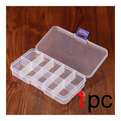10 rekeszes levehető átlátszó tároló doboz horgászfelszerelés tároló doboz 10 rekeszes levehető befejező doboz