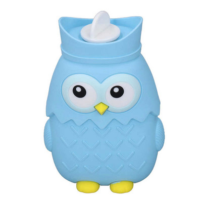 Aranyos melegvizes táska rajzfilm szilikon hordozható hőtartó melegvizes palack télre