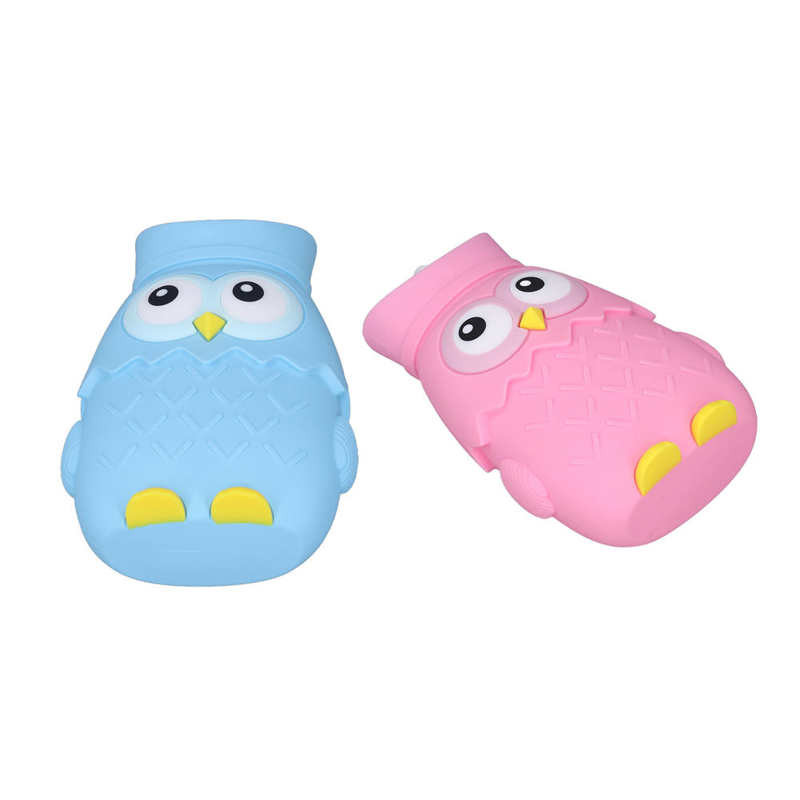 Aranyos melegvizes táska rajzfilm szilikon hordozható hőtartó melegvizes palack télre