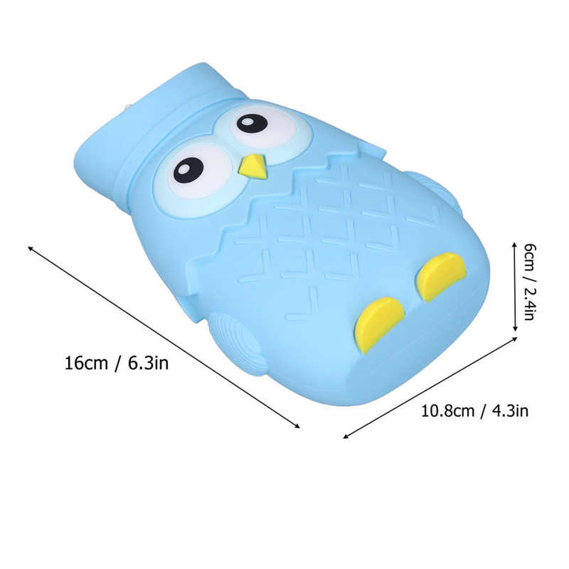 Aranyos melegvizes táska rajzfilm szilikon hordozható hőtartó melegvizes palack télre