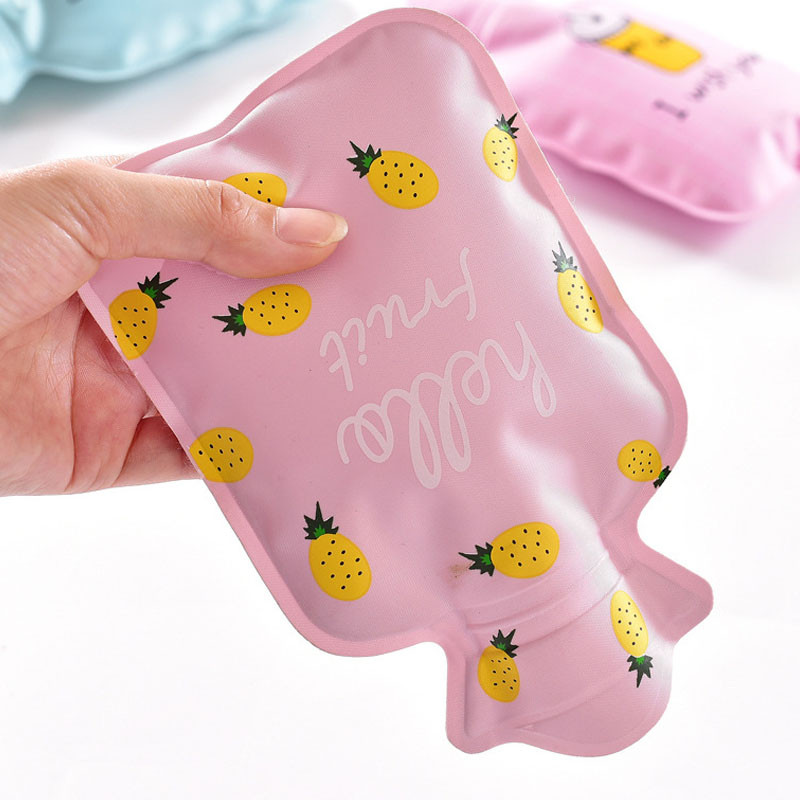 Animacinis filmas rankų šilto vandens įpurškimas, sprogimui atsparus vandens butelis, šilta rankinė, nešiojama mergaičių kišeninė rankinė karšto vandens maišeliai