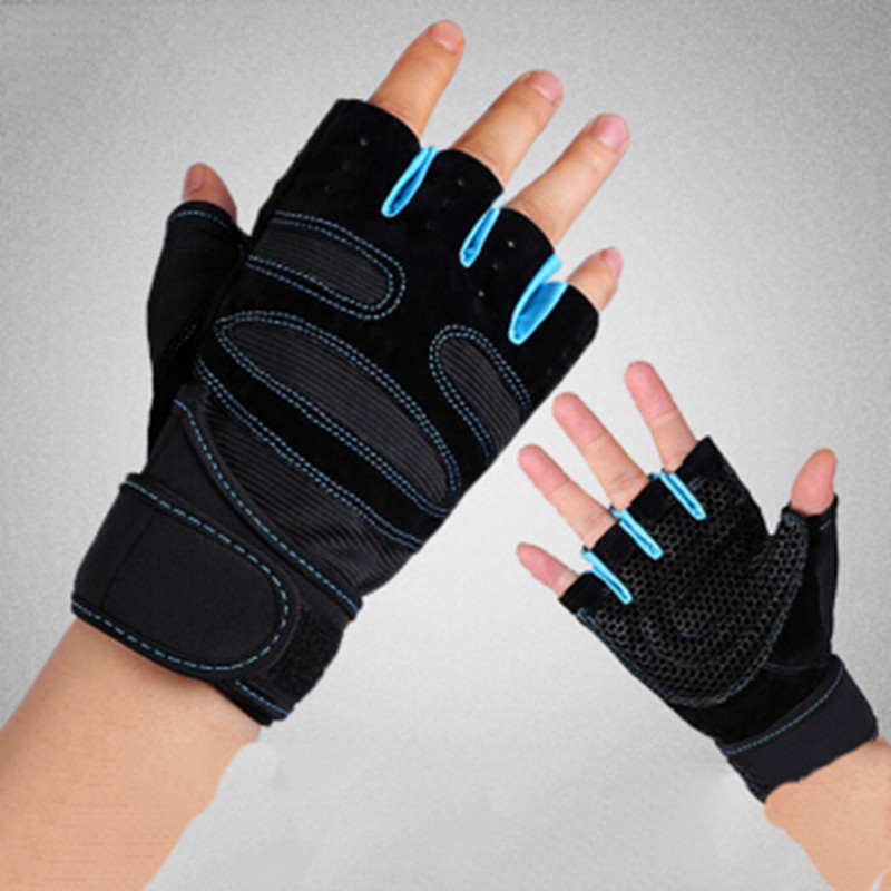 M-XL Gym Gloves Heavyweight Sports Exercise Weight Lifting Gloves Body Building Training Sport Fitness Gloves