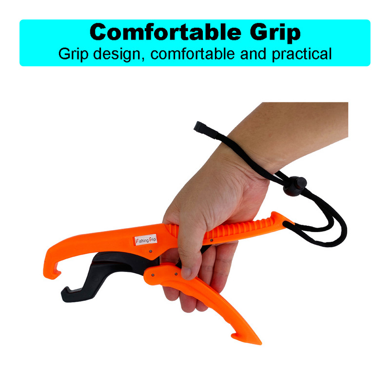 Žuvies lūpų griebtuvas, 16/24,5 cm, ešerinis upėtakis ABS žvejybos replės, plūduriuojantis valdiklis žvejybos įrankių reikmenys, plastikiniai 7 spalvos