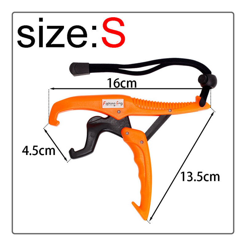 Žuvies lūpų griebtuvas, 16/24,5 cm, ešerinis upėtakis ABS žvejybos replės, plūduriuojantis valdiklis žvejybos įrankių reikmenys, plastikiniai 7 spalvos