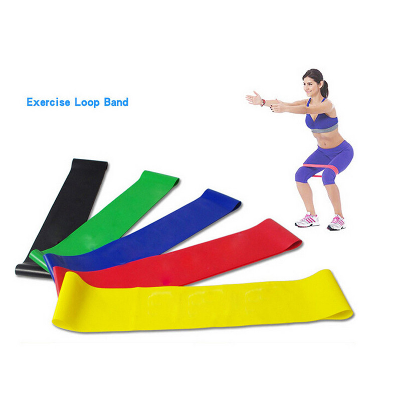 1PC Resistance Band Loop Jooga Pilates Kodu Jõusaal Fitness Treening Treening Treening Keha Pilates Jõutreening