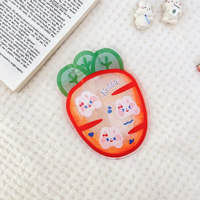 Animacinių filmų vandens įpurškimo karšto vandens maišelis Mielas skaidrus šilto vandens krepšys PVC nešiojamas mini mergaičių kišeninis rankų ir kojų šilto vandens krepšys