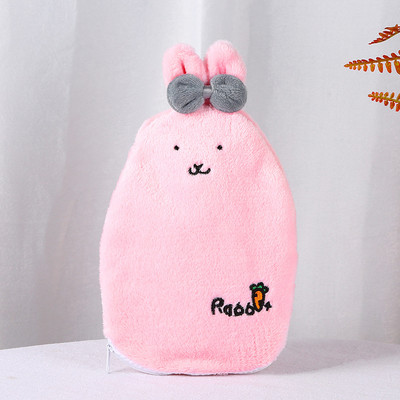 Animacinių filmų pliušinis šiltas rankų šildytuvas PVC stresą mažinantis skausmo terapijos karšto vandens butelio maišelis, nuimamas ir plaunamas žiemai.