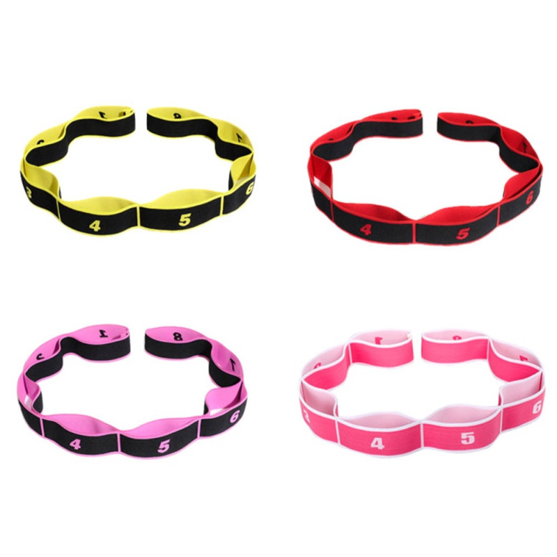 Колан за издърпване на колан за йога Фитнес оборудване Еластична лента за фитнес Ластици за тренировки във фитнес залата Колан за разтягане на йога