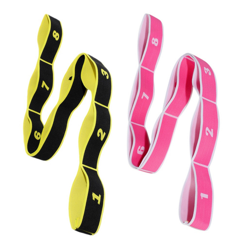 Колан за издърпване на колан за йога Фитнес оборудване Еластична лента за фитнес Ластици за тренировки във фитнес залата Колан за разтягане на йога