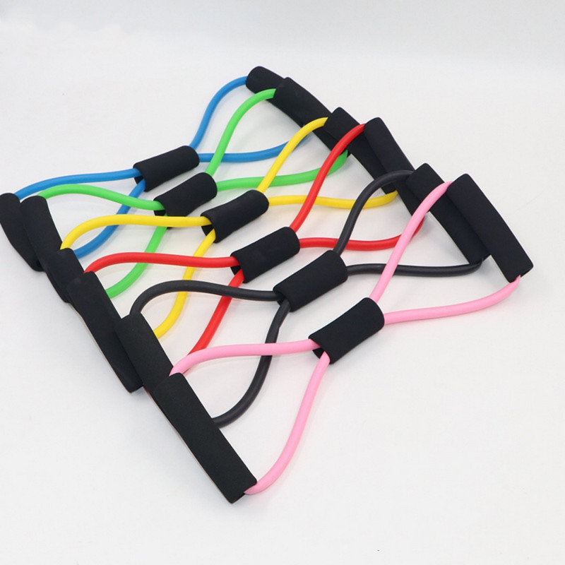 Joga 8 žodžių krūtinės išplėtimas labai elastingi pratinami raumenys tempimo virvė Sportas patvarios pasipriešinimo juostos įtempimo lavinimo virvės