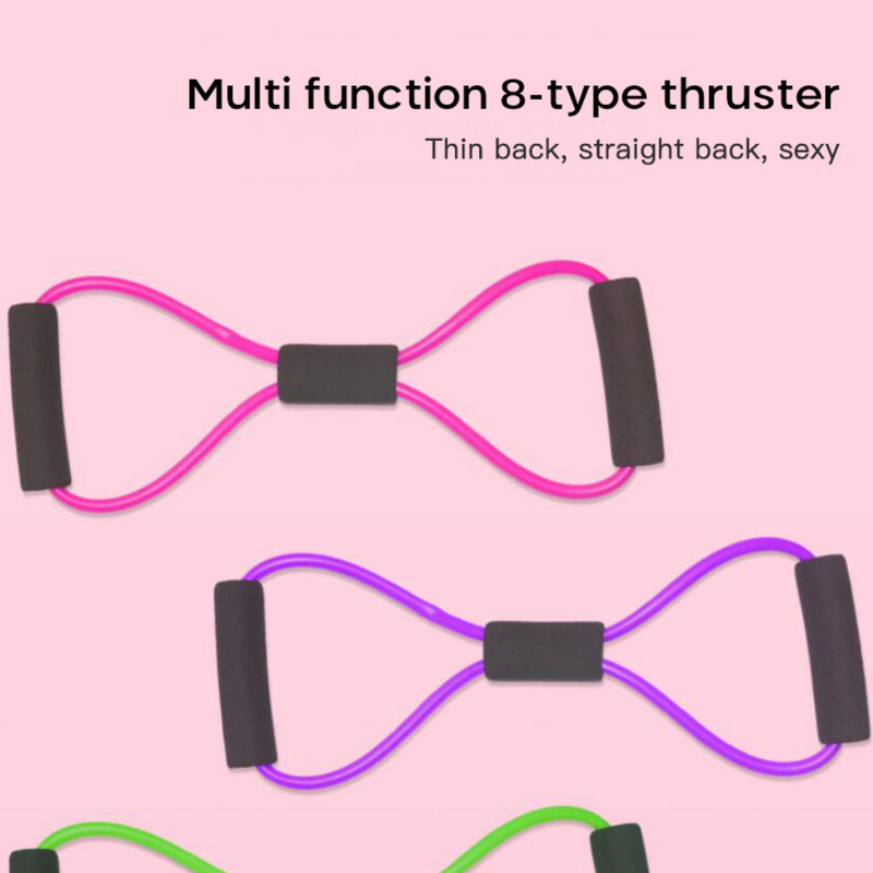 Joga 8 žodžių krūtinės išplėtimas labai elastingi pratinami raumenys tempimo virvė Sportas patvarios pasipriešinimo juostos įtempimo lavinimo virvės