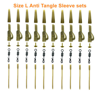 40 tk karpkalapüügitarvete pliiklamber, kiirvahetus, pöörlev saba, kummist sasipundumisevastased varrukad karpkalapüügi tarvikute otsatarvikute jaoks