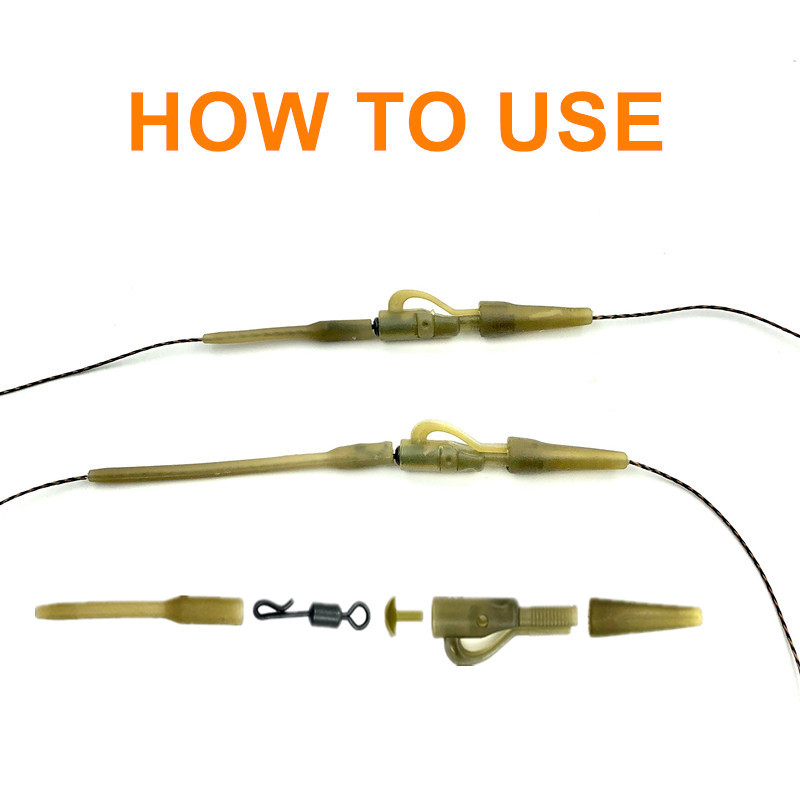 40 tk karpkalapüügitarvete pliiklamber, kiirvahetus, pöörlev saba, kummist sasipundumisevastased varrukad karpkalapüügi tarvikute otsatarvikute jaoks