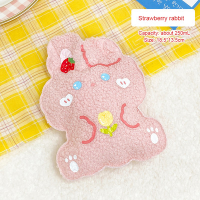 Armas plüüsis kuumaveekoti süstimine kuumaveepudeliga kaasaskantav multikas armas miniveepudel, lihtne ja vastupidav kuumaveekott