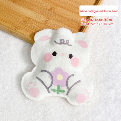 Armas plüüsis kuumaveekoti süstimine kuumaveepudeliga kaasaskantav multikas armas miniveepudel, lihtne ja vastupidav kuumaveekott