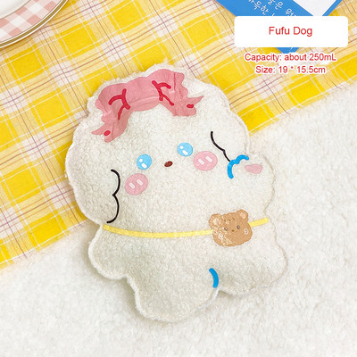 Armas plüüsis kuumaveekoti süstimine kuumaveepudeliga kaasaskantav multikas armas miniveepudel, lihtne ja vastupidav kuumaveekott