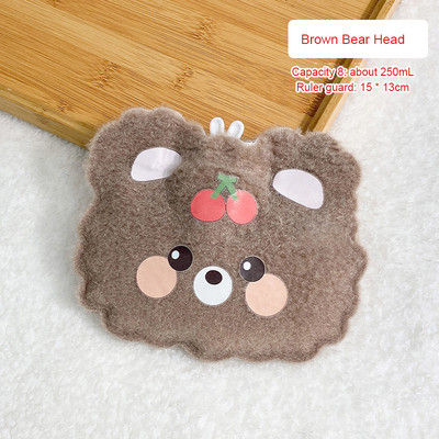 Armas plüüsis kuumaveekoti süstimine kuumaveepudeliga kaasaskantav multikas armas miniveepudel, lihtne ja vastupidav kuumaveekott