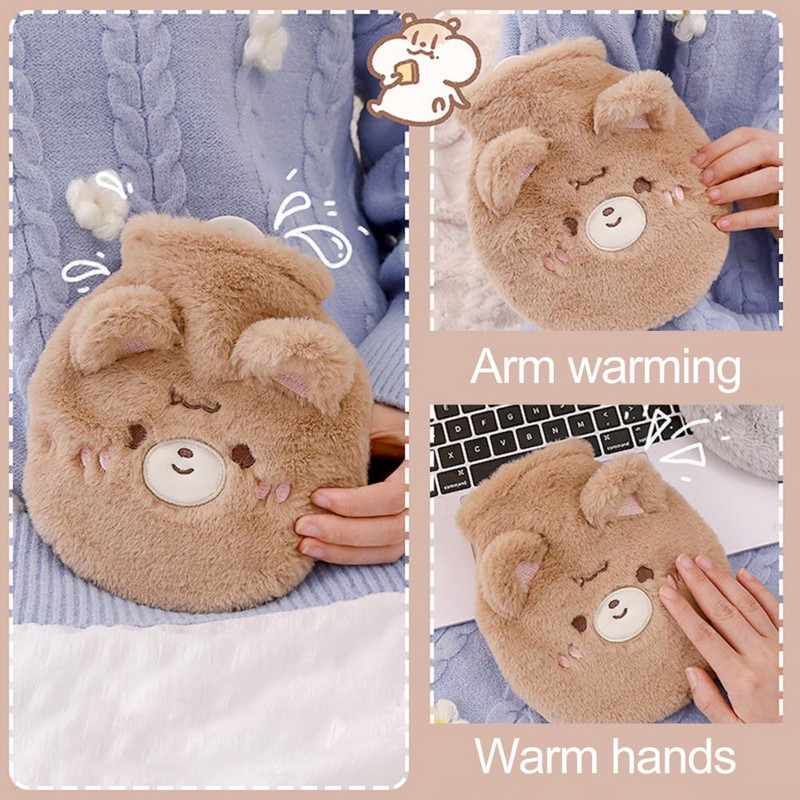 Χρήσιμη τσάντα ζεστού νερού Αντιεκρηκτική καλή στεγανοποίηση μπουκάλι ζεστού νερού για φοιτήτρια Ζεστή τσάντα χεριού έγχυσης νερού