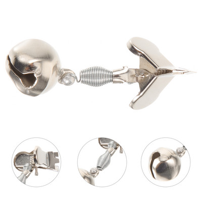 10 vnt. kniedės, metaliniai varpeliai, nešiojami žūklės segtukai lauko meškerės pavojaus signalai, varpeliai, įspėjamieji žvejybos jūroje įrankiai